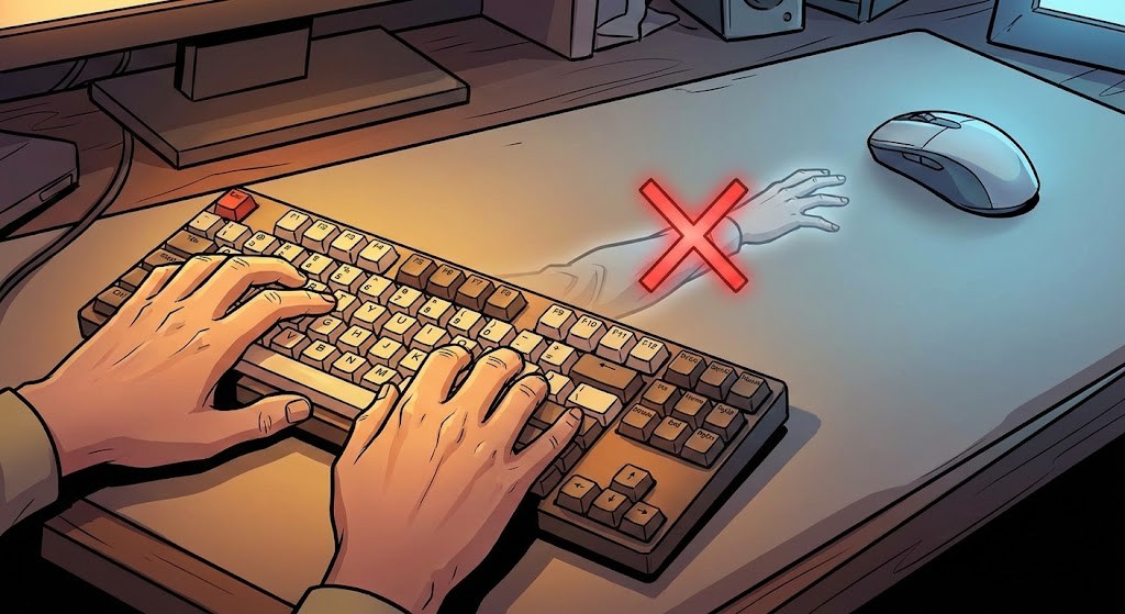 脱マウスによる作業効率化のイメージ