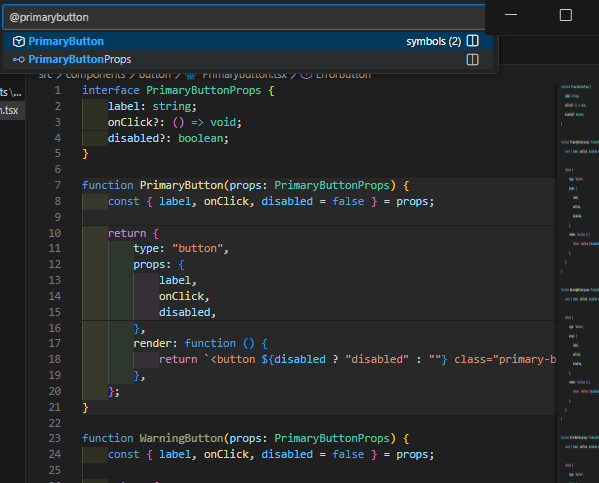 指定した関数の定義に飛ぶための画像