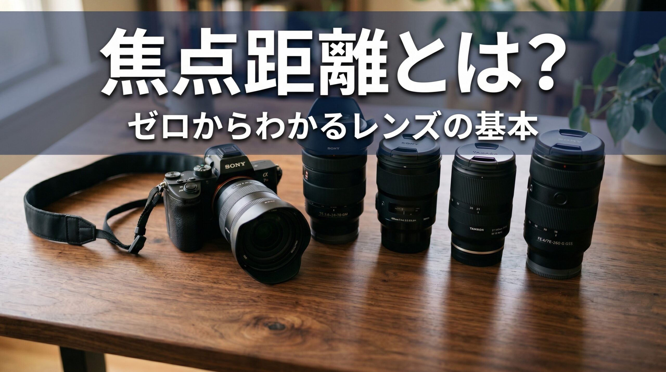 焦点距離とは？レンズの仕組みを解説するアイキャッチ画像