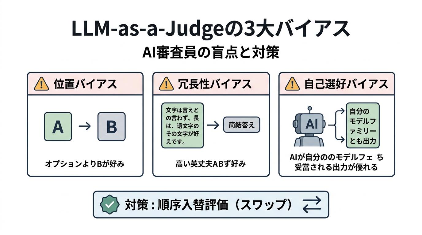 本文挿絵2_LLM-as-a-Judgeの3大バイアスと対策